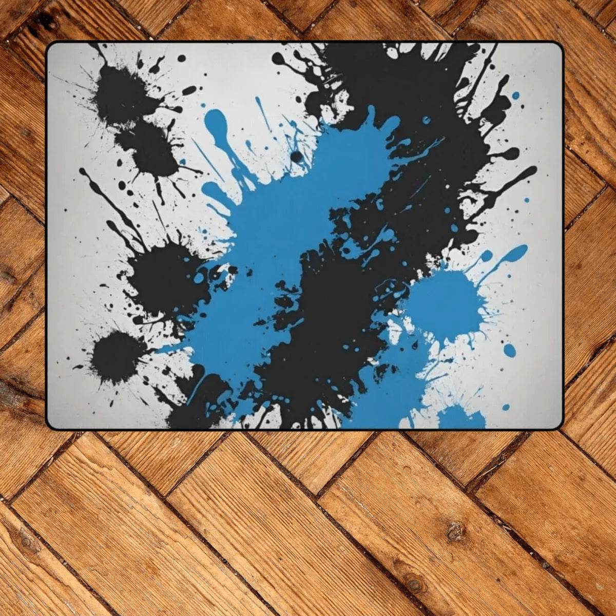 Abstract Gaming Area Rug - Dynamic Design for Stylish Game Rooms - Iron Phoenix GHG