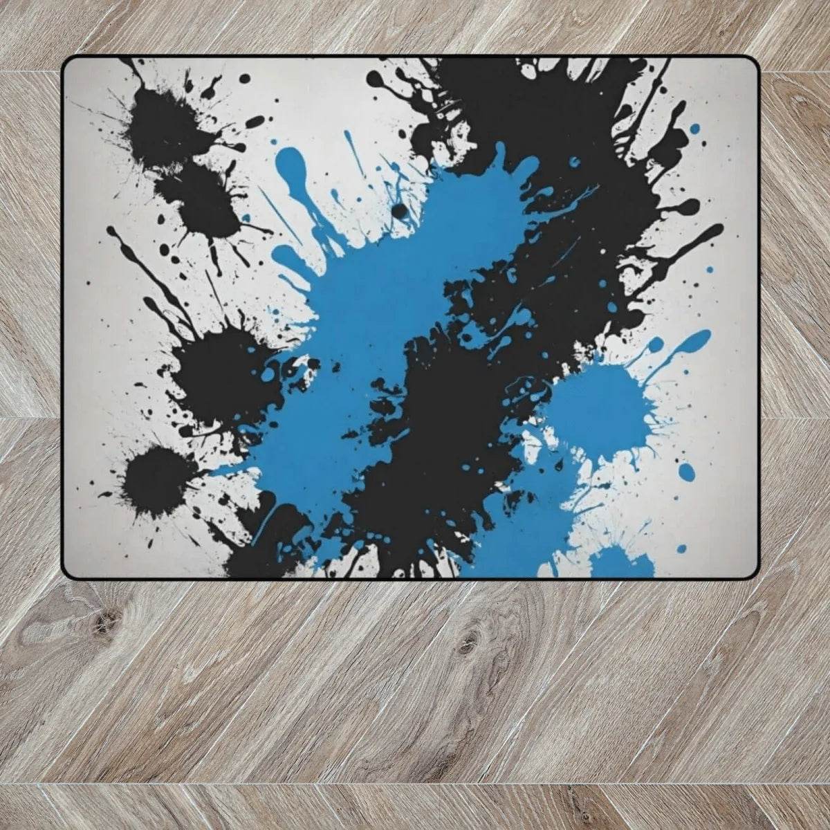 Abstract Gaming Area Rug - Dynamic Design for Stylish Game Rooms - Iron Phoenix GHG
