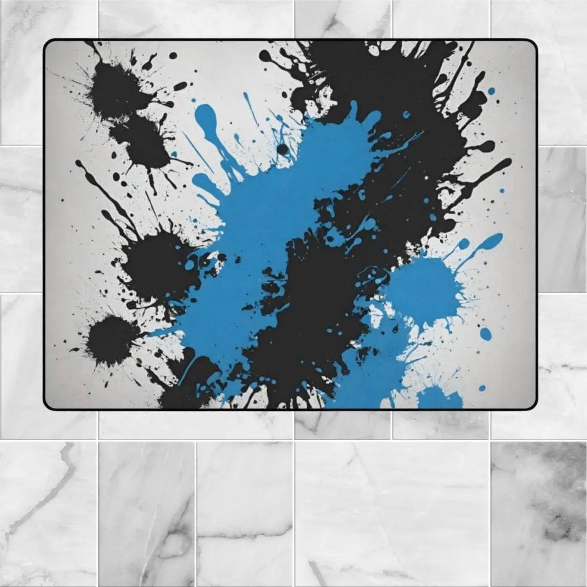 Abstract Gaming Area Rug - Dynamic Design for Stylish Game Rooms - Iron Phoenix GHG