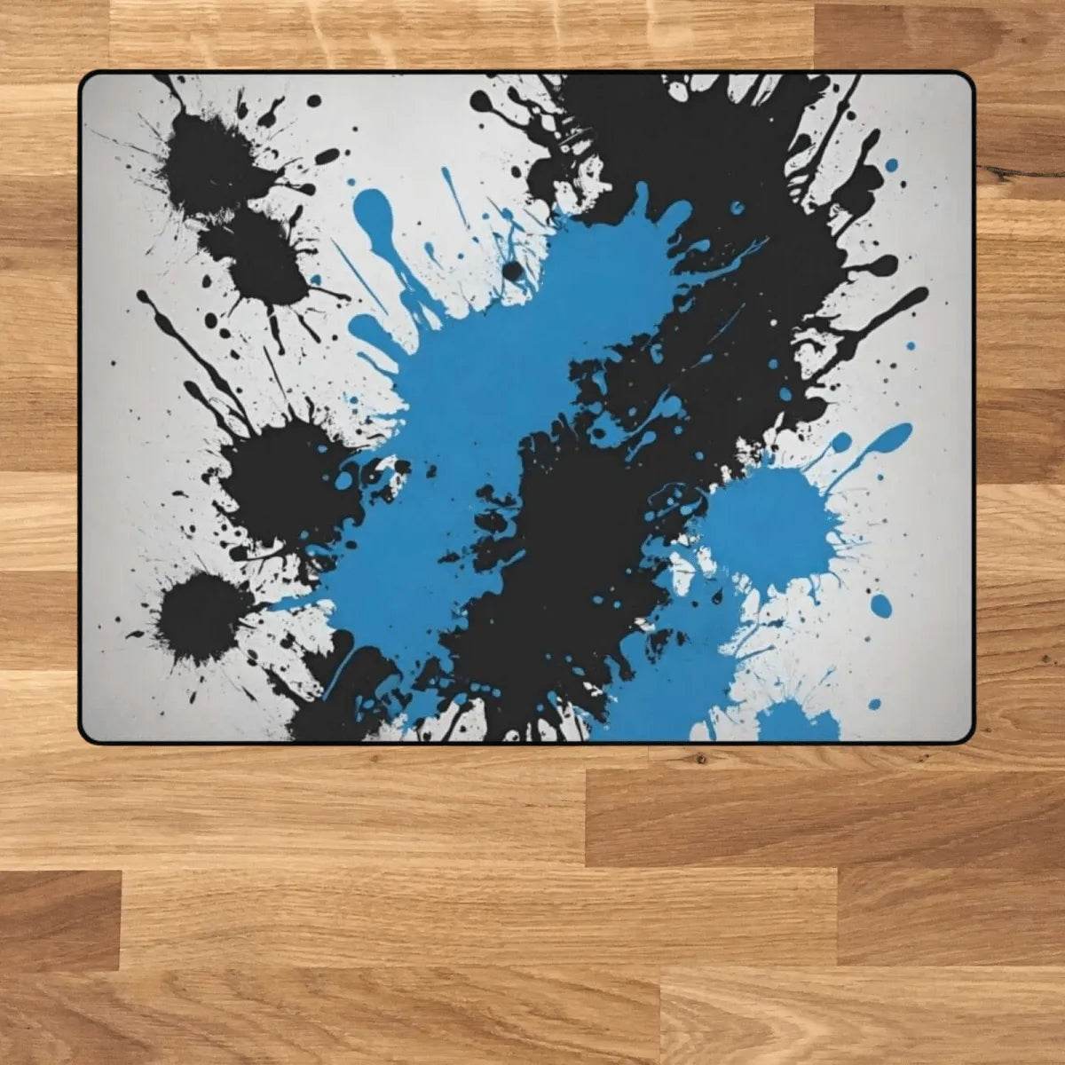 Abstract Gaming Area Rug - Dynamic Design for Stylish Game Rooms - Iron Phoenix GHG