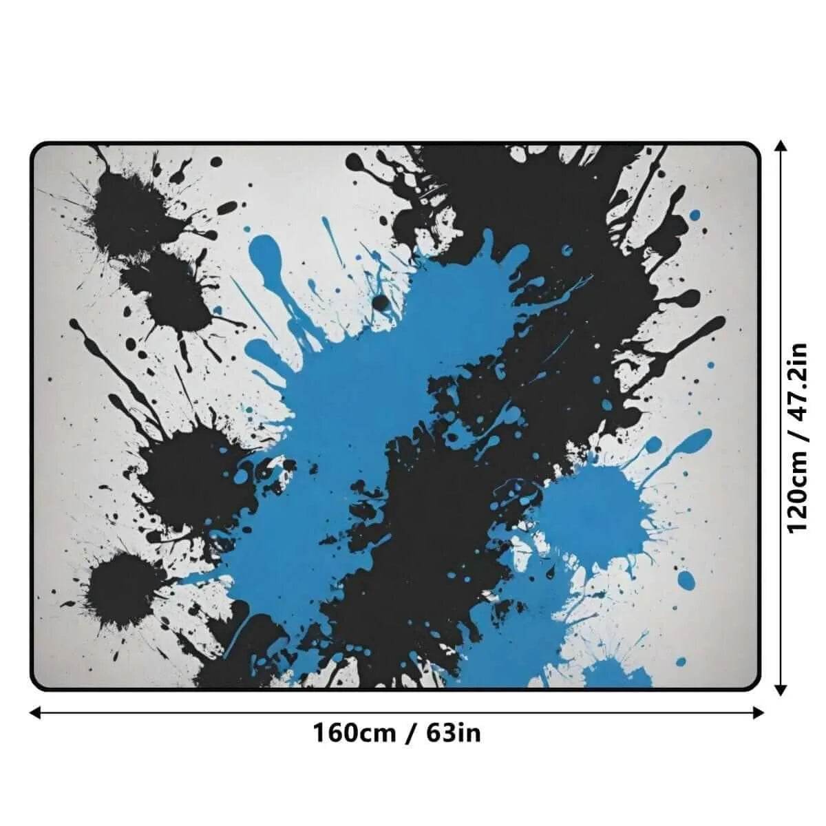 Abstract Gaming Area Rug - Dynamic Design for Stylish Game Rooms - Iron Phoenix GHG