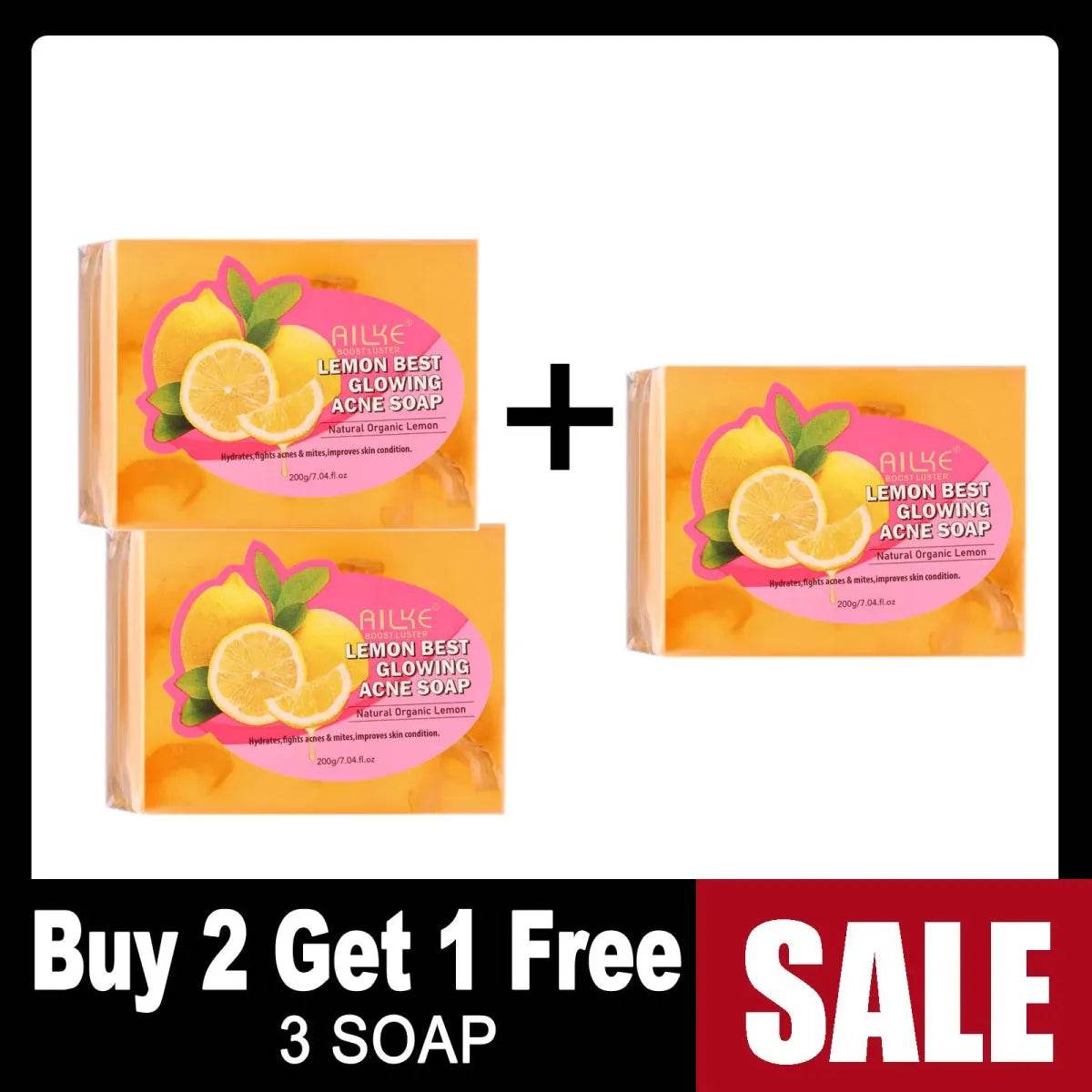 AILKE Lemon Soap for Brighter Clearer Smooth Skin - Iron Phoenix GHG
