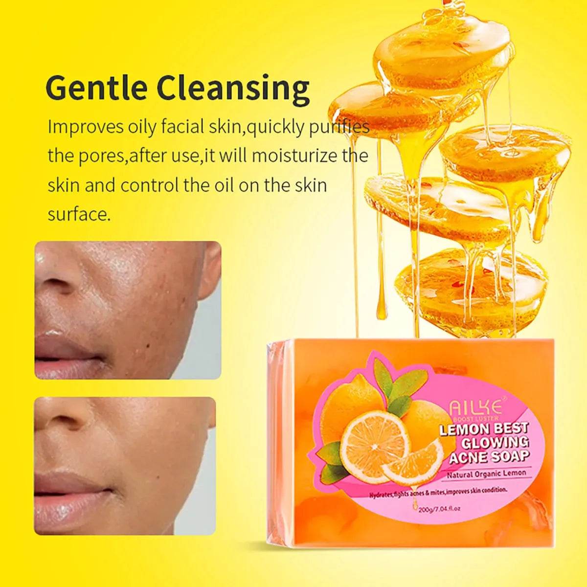 AILKE Lemon Soap for Brighter Clearer Smooth Skin - Iron Phoenix GHG