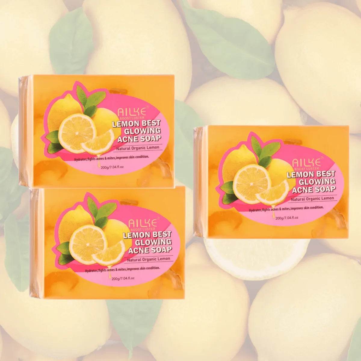 AILKE Lemon Soap for Brighter Clearer Smooth Skin - Iron Phoenix GHG