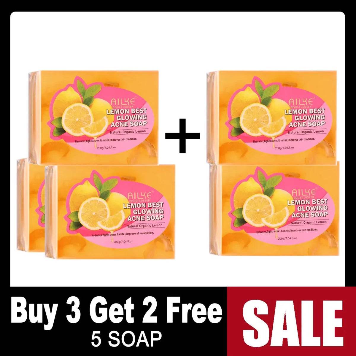 AILKE Lemon Soap for Brighter Clearer Smooth Skin - Iron Phoenix GHG