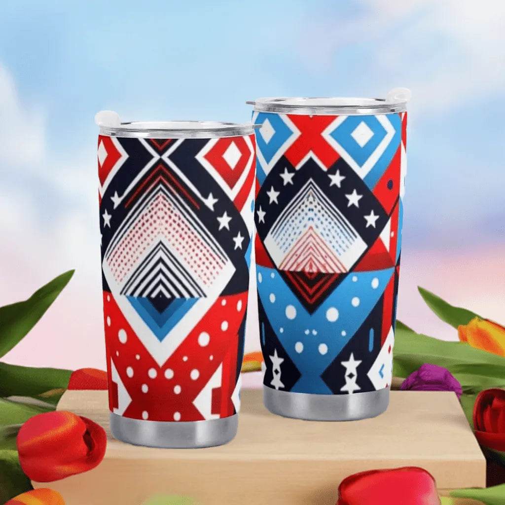 American Flag Car Cup - 600ML Patriotic Mug - Iron Phoenix GHG
