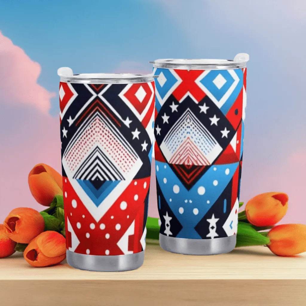 American Flag Car Cup - 600ML Patriotic Mug - Iron Phoenix GHG