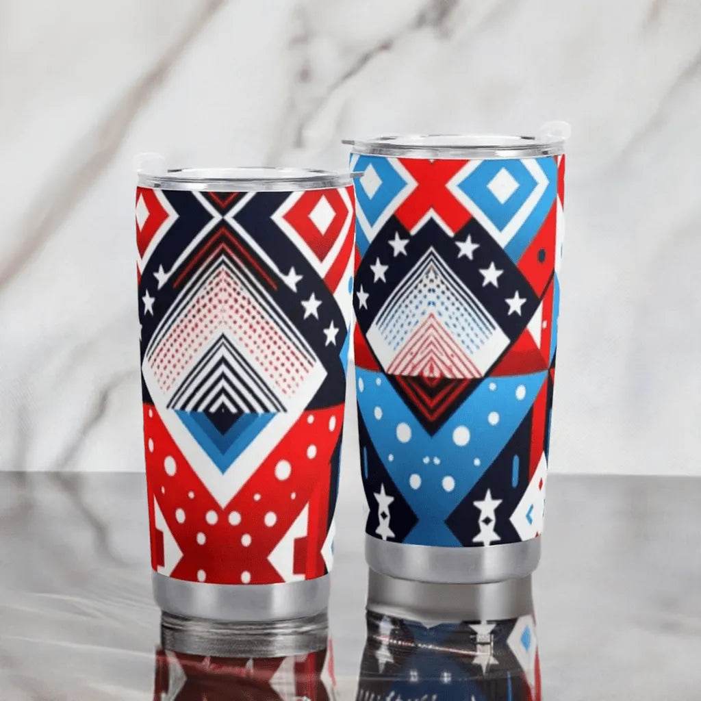 American Flag Car Cup - 600ML Patriotic Mug - Iron Phoenix GHG