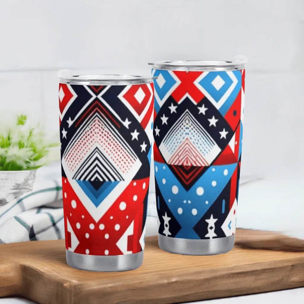 American Flag Car Cup - 600ML Patriotic Mug - Iron Phoenix GHG