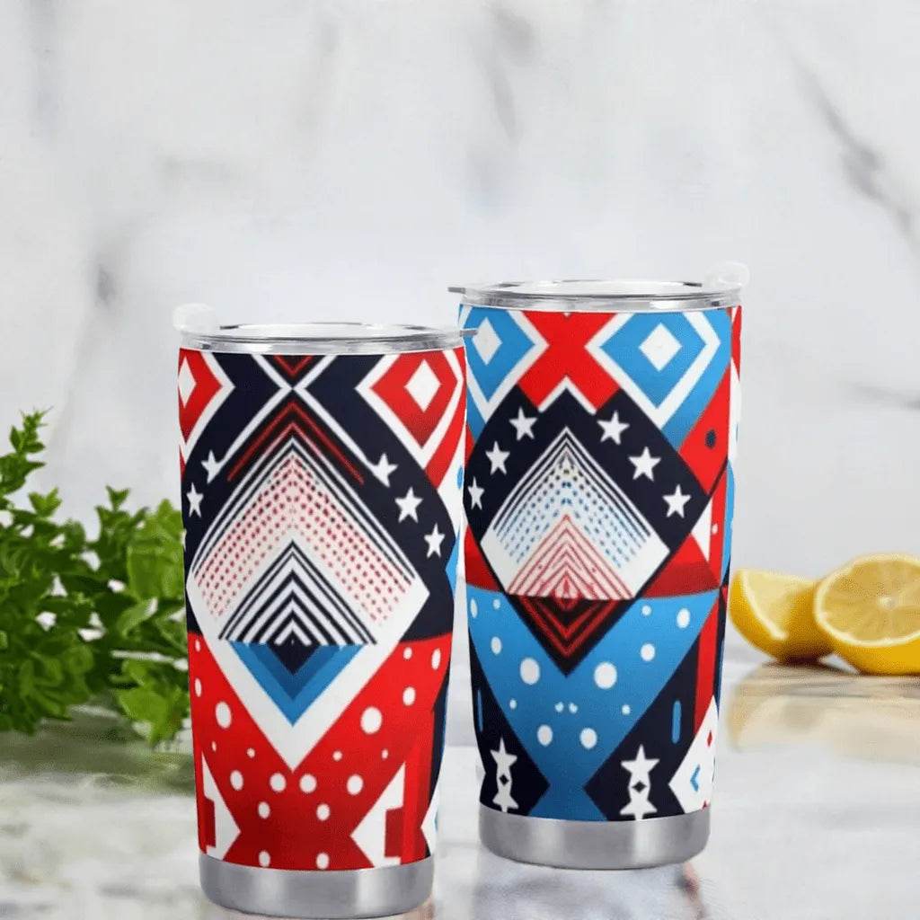American Flag Car Cup - 600ML Patriotic Mug - Iron Phoenix GHG