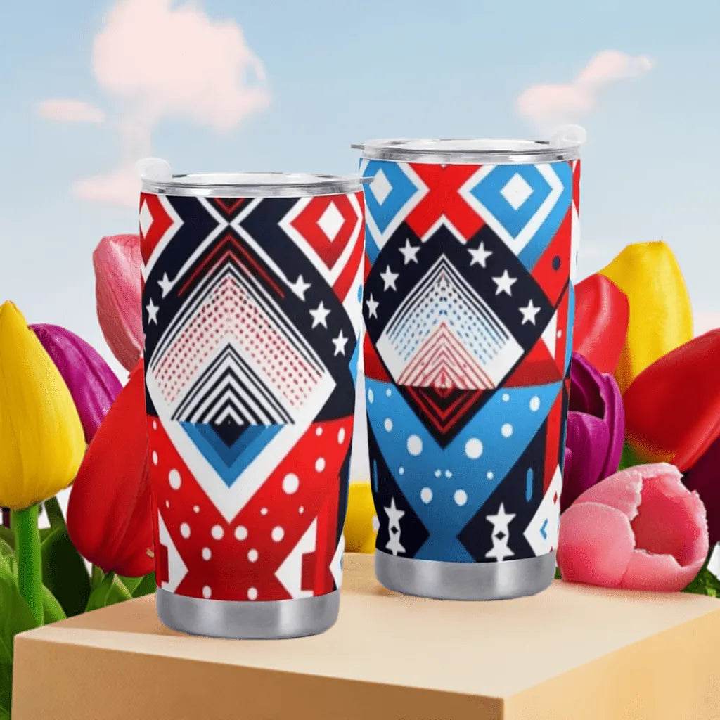 American Flag Car Cup - 600ML Patriotic Mug - Iron Phoenix GHG