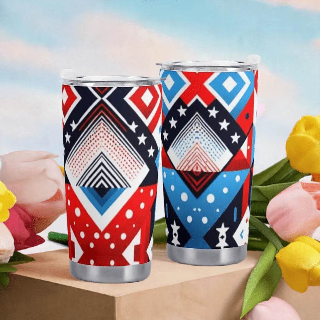 American Flag Car Cup - 600ML Patriotic Mug - Iron Phoenix GHG