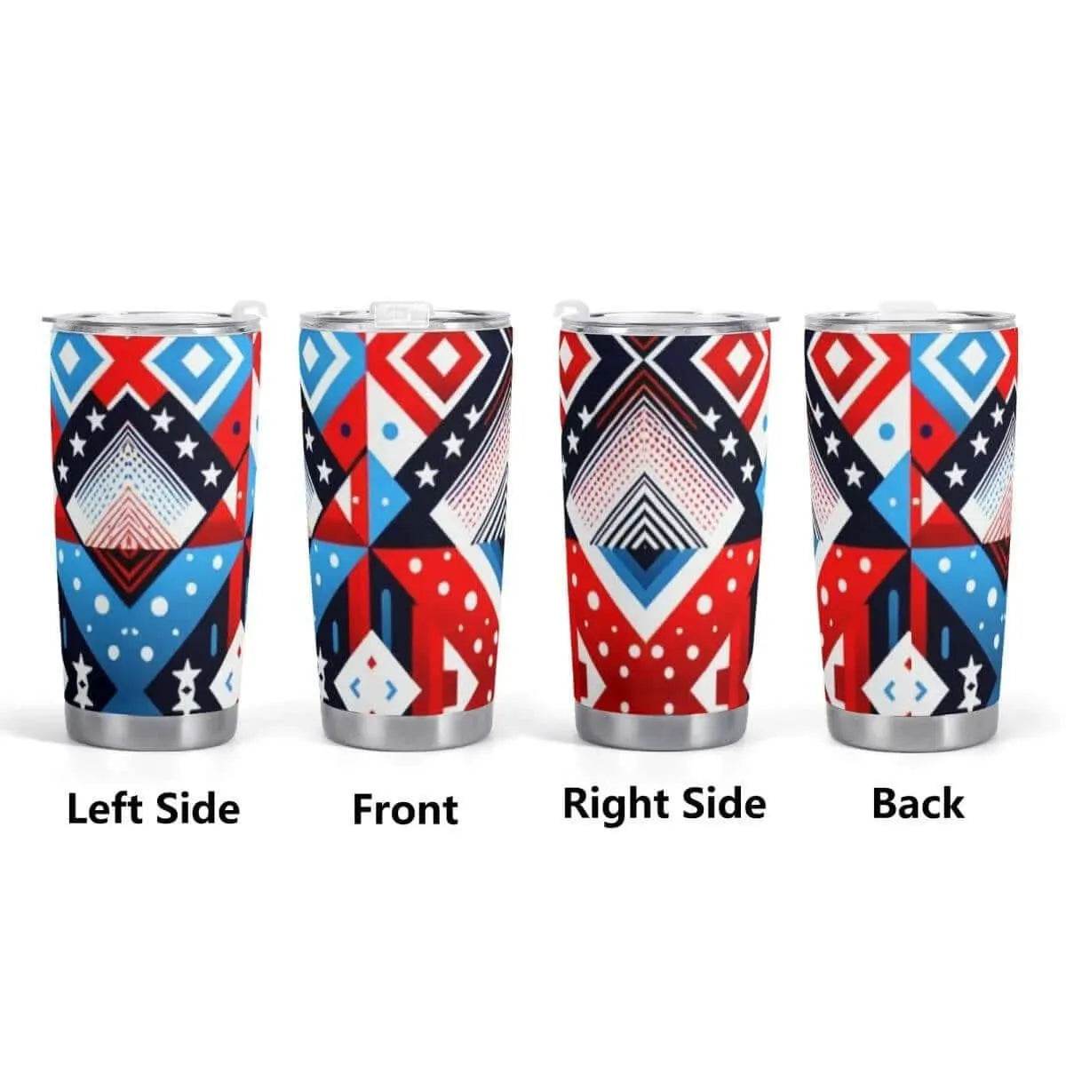 American Flag Car Cup - 600ML Patriotic Mug - Iron Phoenix GHG