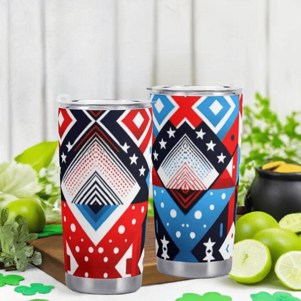 American Flag Car Cup - 600ML Patriotic Mug - Iron Phoenix GHG