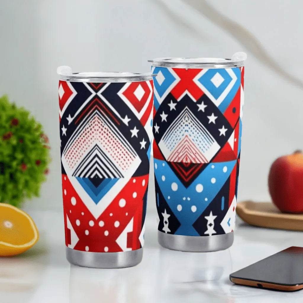 American Flag Car Cup - 600ML Patriotic Mug - Iron Phoenix GHG