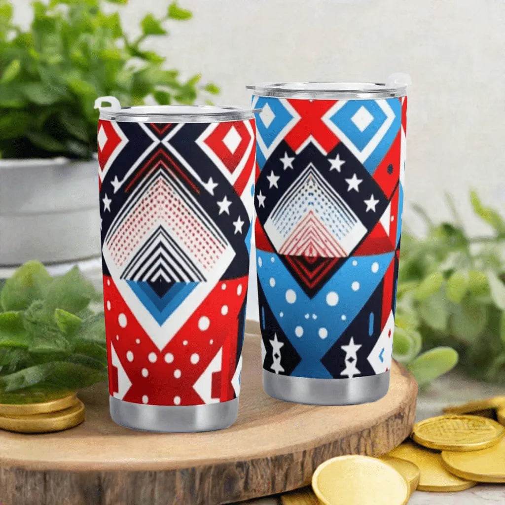 American Flag Car Cup - 600ML Patriotic Mug - Iron Phoenix GHG