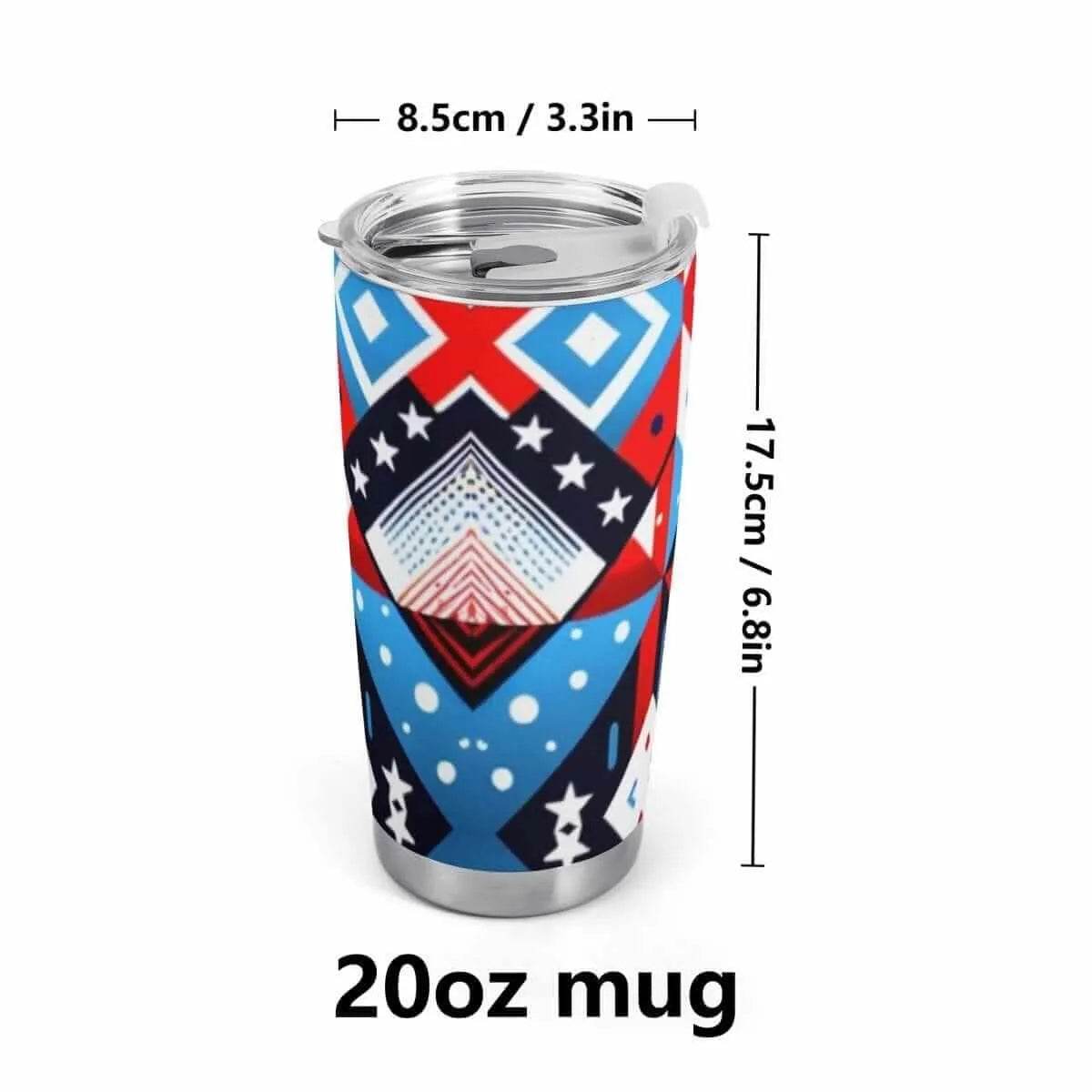 American Flag Car Cup - 600ML Patriotic Mug - Iron Phoenix GHG