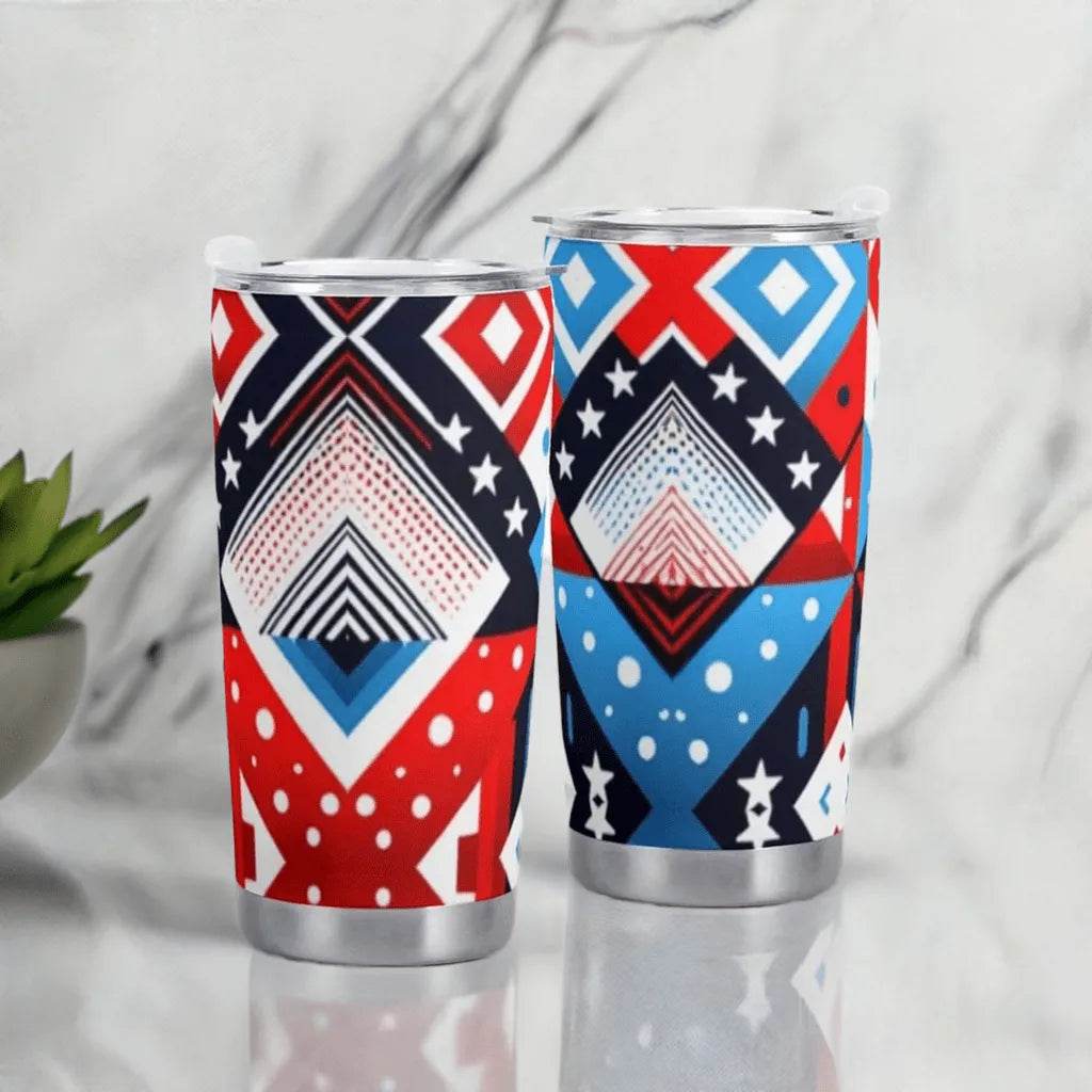 American Flag Car Cup - 600ML Patriotic Mug - Iron Phoenix GHG