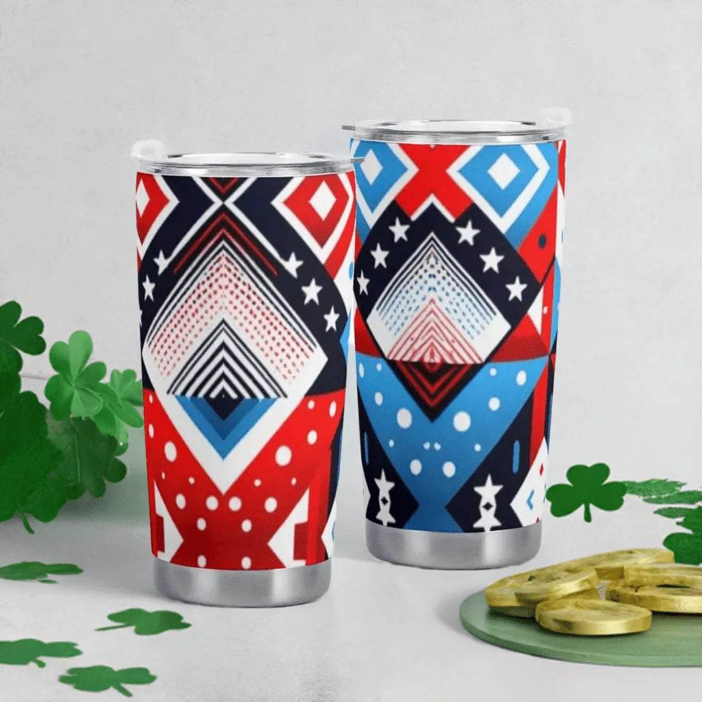 American Flag Car Cup - 600ML Patriotic Mug - Iron Phoenix GHG