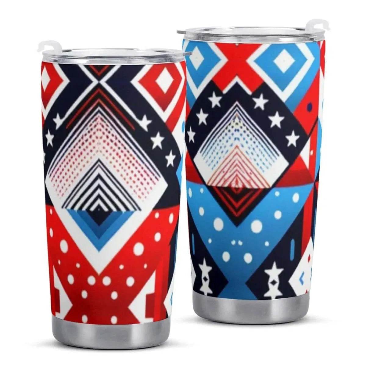 American Flag Car Cup - 600ML Patriotic Mug - Iron Phoenix GHG