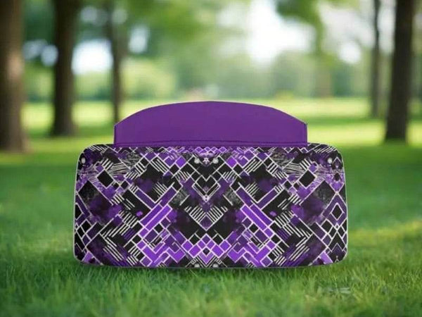 Purple Glitch Backpack | Modern Cyberpunk School Bag - Iron Phoenix GHG