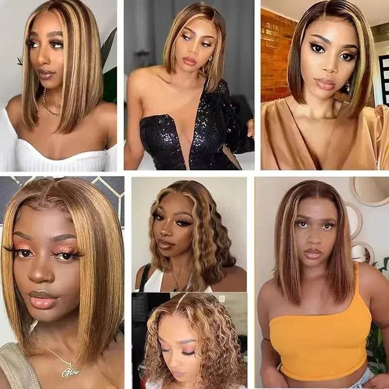 Bob Wig Ombre Brown 4-16 Inch 4/27 | Iron Phoenix GHG - Iron Phoenix GHG