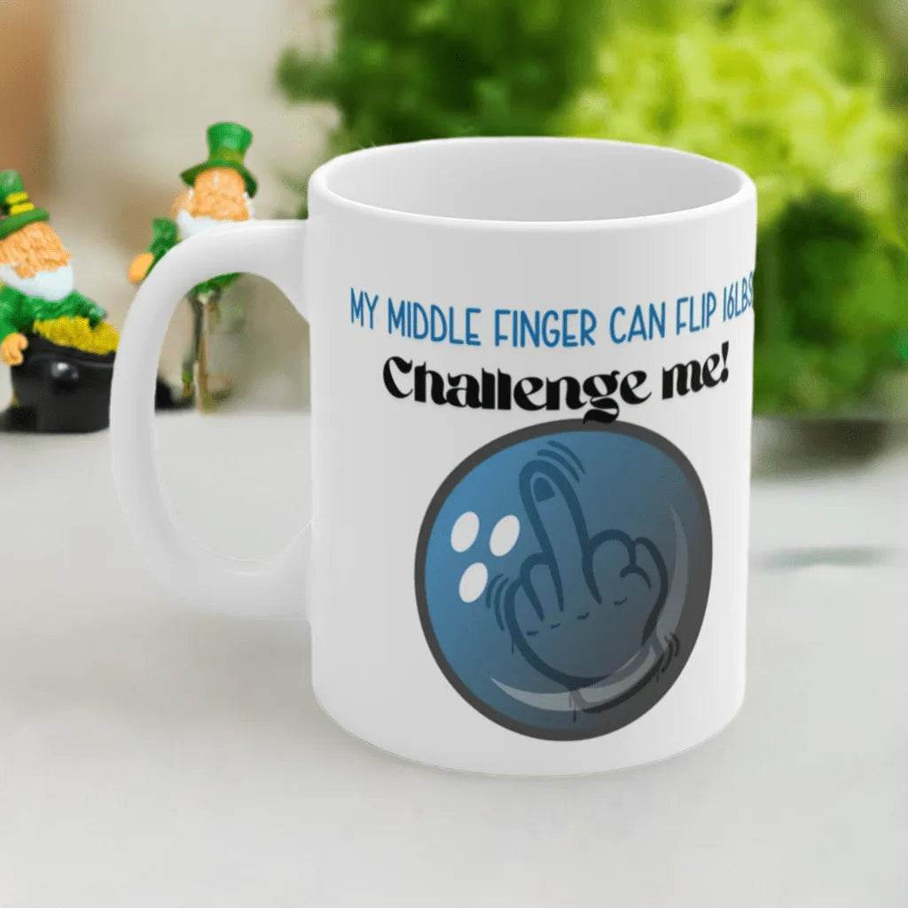 Bowling Challenge Mug - Humorous Gift - Iron Phoenix GHG