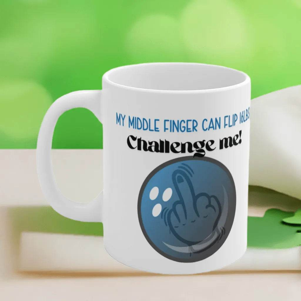 Bowling Challenge Mug - Humorous Gift - Iron Phoenix GHG