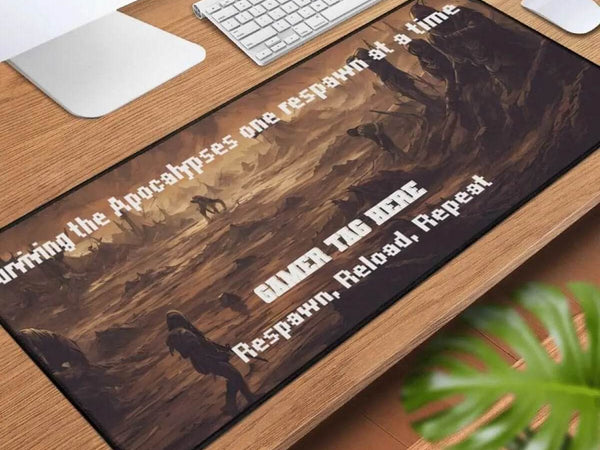 Apocalypse Survival Desk Mat | Personalized Gamer Pad - Iron Phoenix GHG