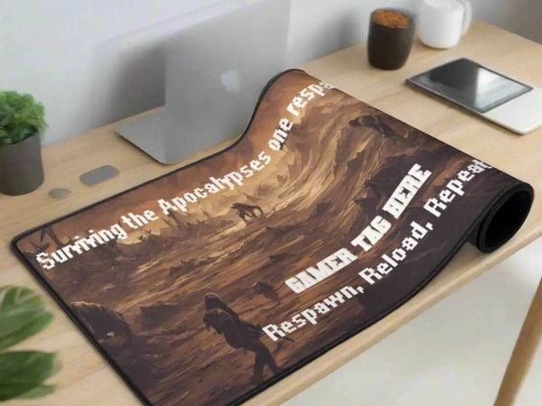Apocalypse Survival Desk Mat | Personalized Gamer Pad - Iron Phoenix GHG