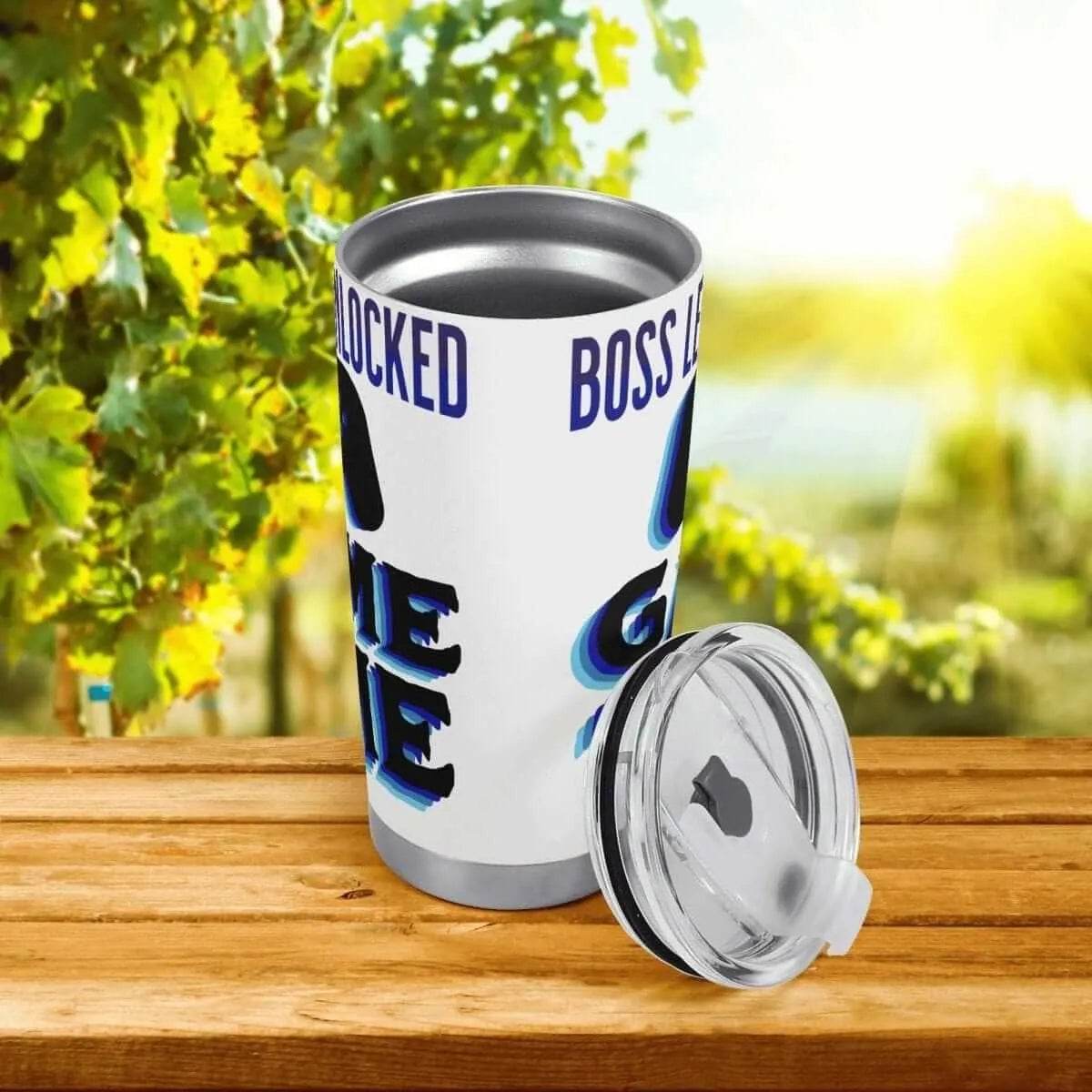 Car Cup Holder for Gamers - Galactic Design Travel Mug with Heat Retention - Iron Phoenix GHG