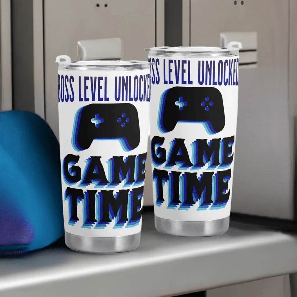 Car Cup Holder for Gamers - Galactic Design Travel Mug with Heat Retention - Iron Phoenix GHG