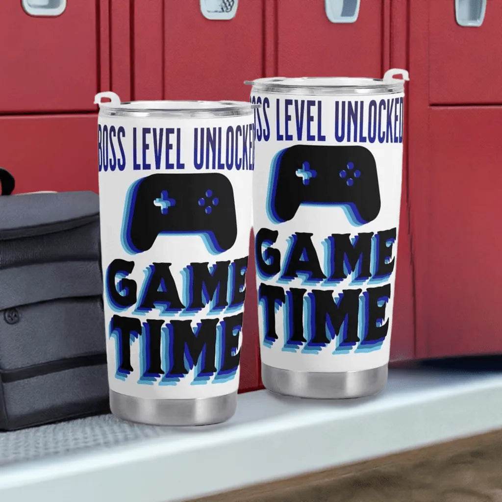 Car Cup Holder for Gamers - Galactic Design Travel Mug with Heat Retention - Iron Phoenix GHG