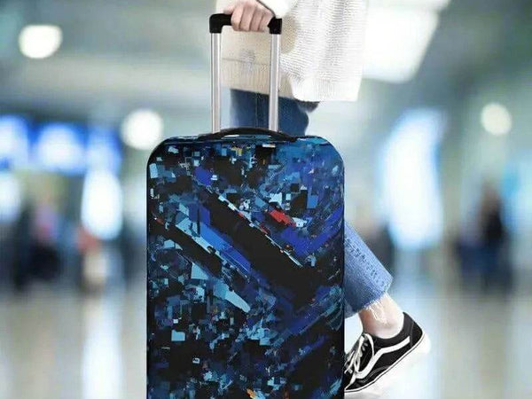 Crystal Cave Luggage Cover | Gamer Adventure Travel Gift - Iron Phoenix GHG