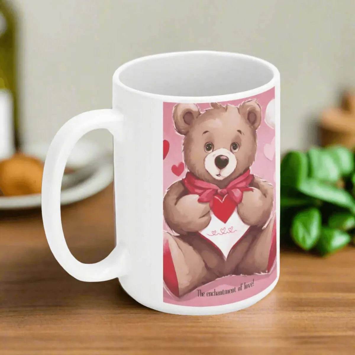 Coffee Mug with cute Teddy Bear - 15oz Gaming, Sports & Calm Joy - Iron Phoenix GHG