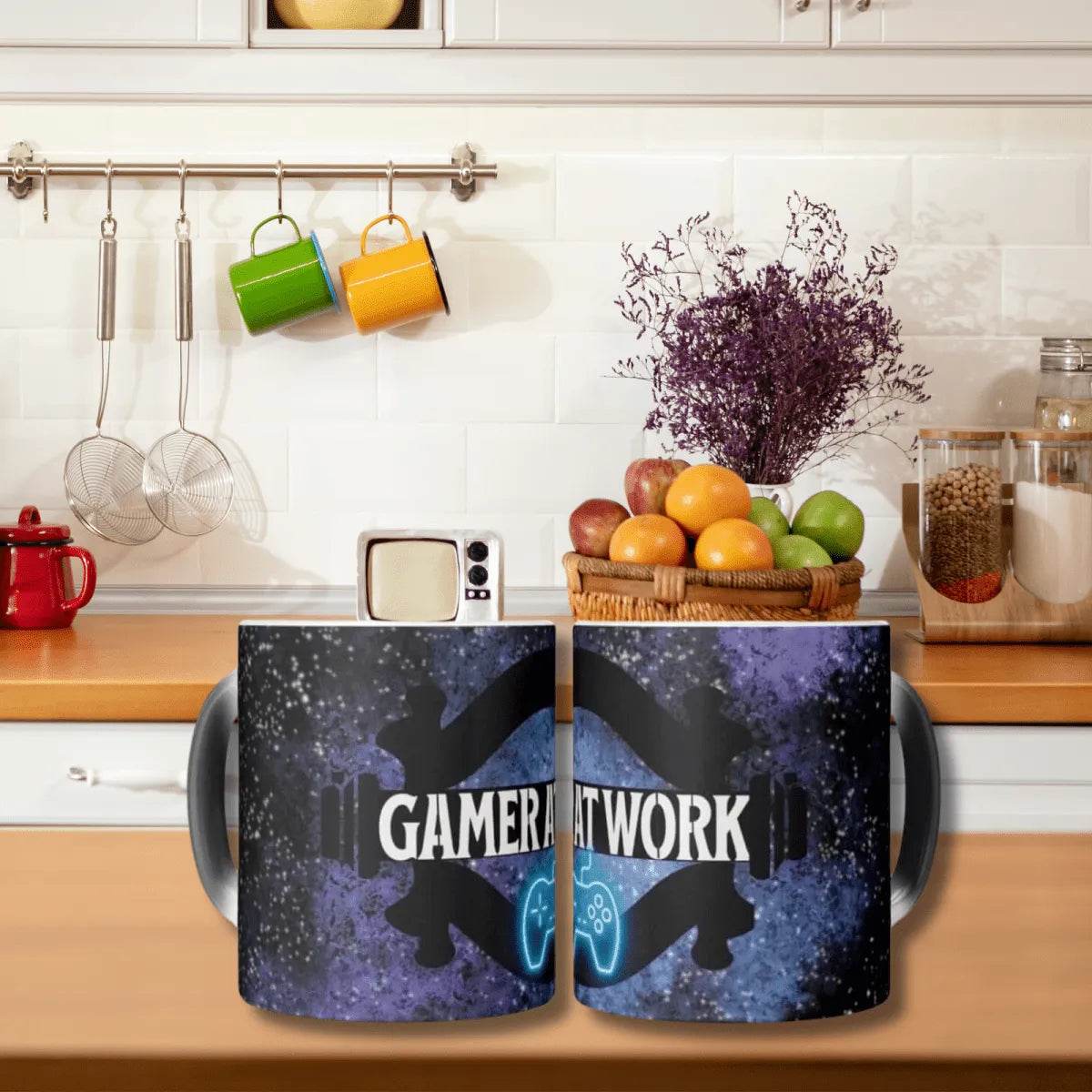 Color Changing Gamer Mug - Fun Thermal Cup for Gamers at Work - Iron Phoenix GHG