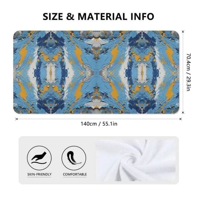 Colorful Bath Towel, Abstract Art, Eco-Friendly Fun - Iron Phoenix GHG