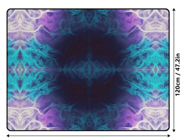 Galactic Whispers Rug | Cosmic Yoga and Gaming Mat - Iron Phoenix GHG