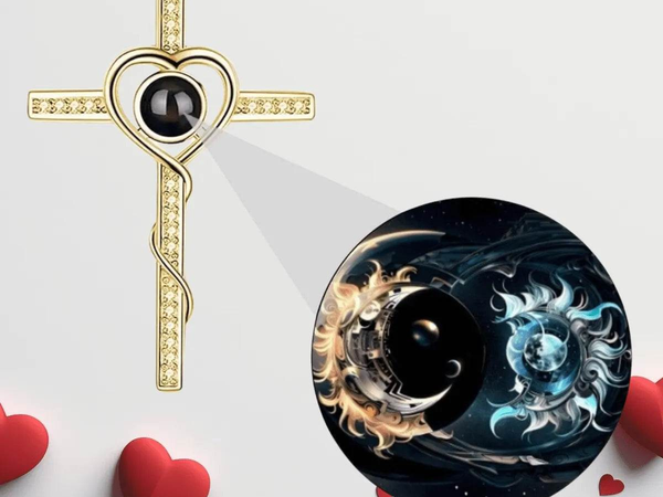 "Cross of Memories" Photo Necklace | Iron Phoenix GHG - Iron Phoenix GHG