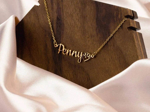 Personalized Dog Mom Necklace - Paw - Iron Phoenix GHG