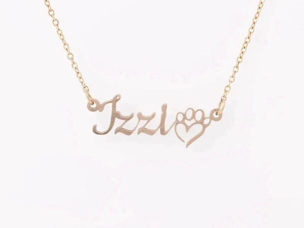 Personalized Dog Mom Necklace - Paw - Iron Phoenix GHG