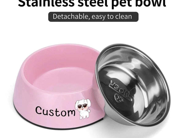 Custom Photo Pet Bowl | Personalized Dog and Cat Food Dish - Iron Phoenix GHG