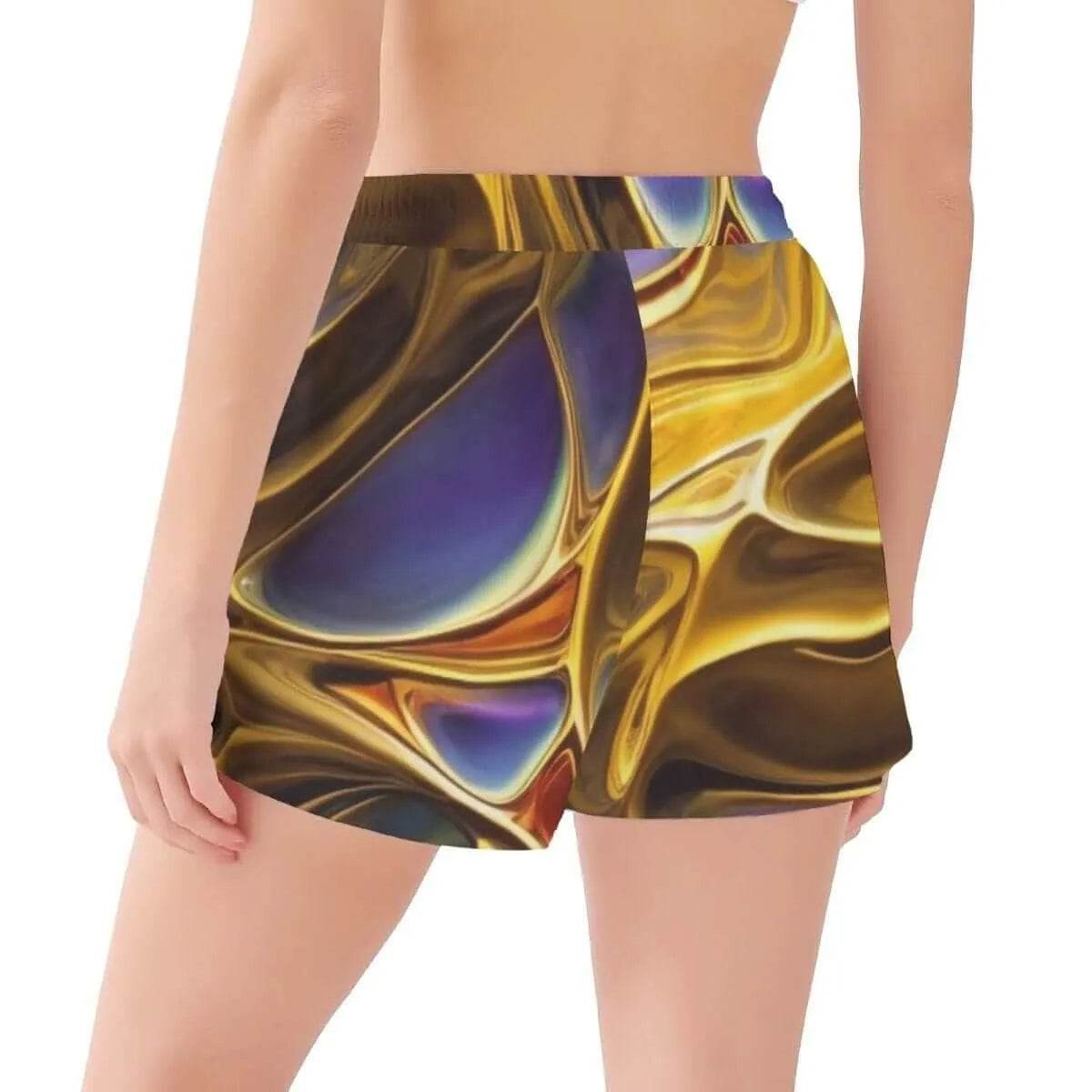 Flowy Printed Shorts - Stylish Summer Comfort - Iron Phoenix GHG