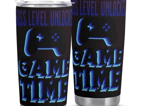 Game Time Tumbler | Boss Level Unlocked Insulated Mug - Iron Phoenix GHG
