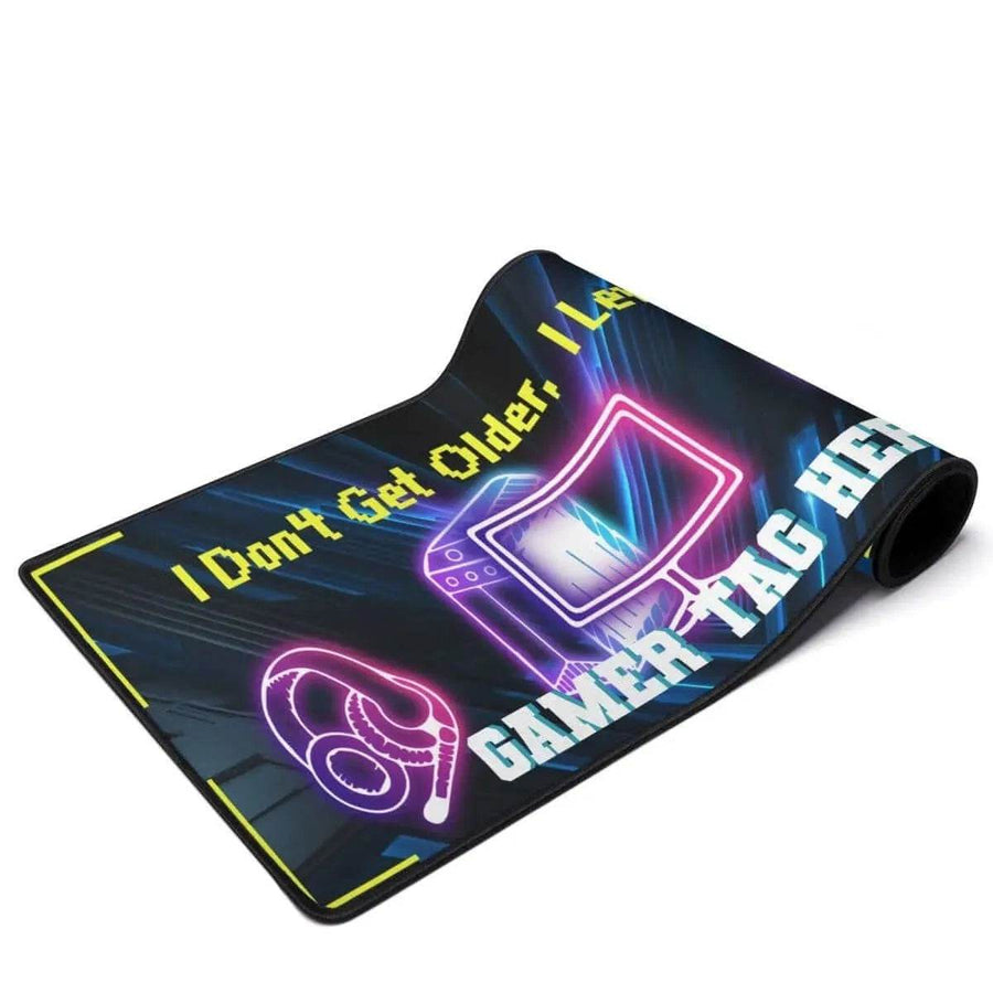 Level Up Gamer Desk Mat | Personalized Slogan Mouse Pad - Iron Phoenix GHG