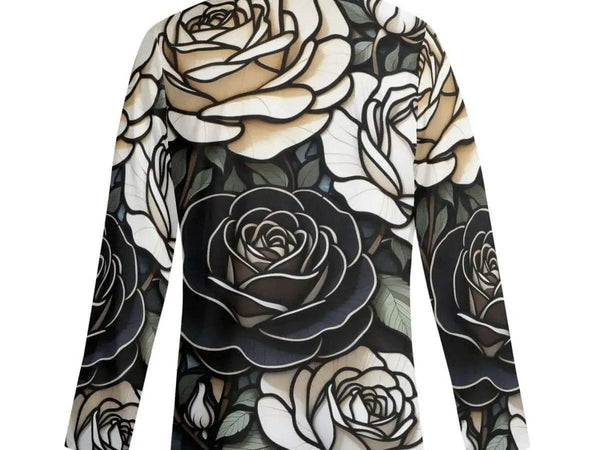 Gothic Rose Pajama Set | Dark Floral Loungewear - Iron Phoenix GHG