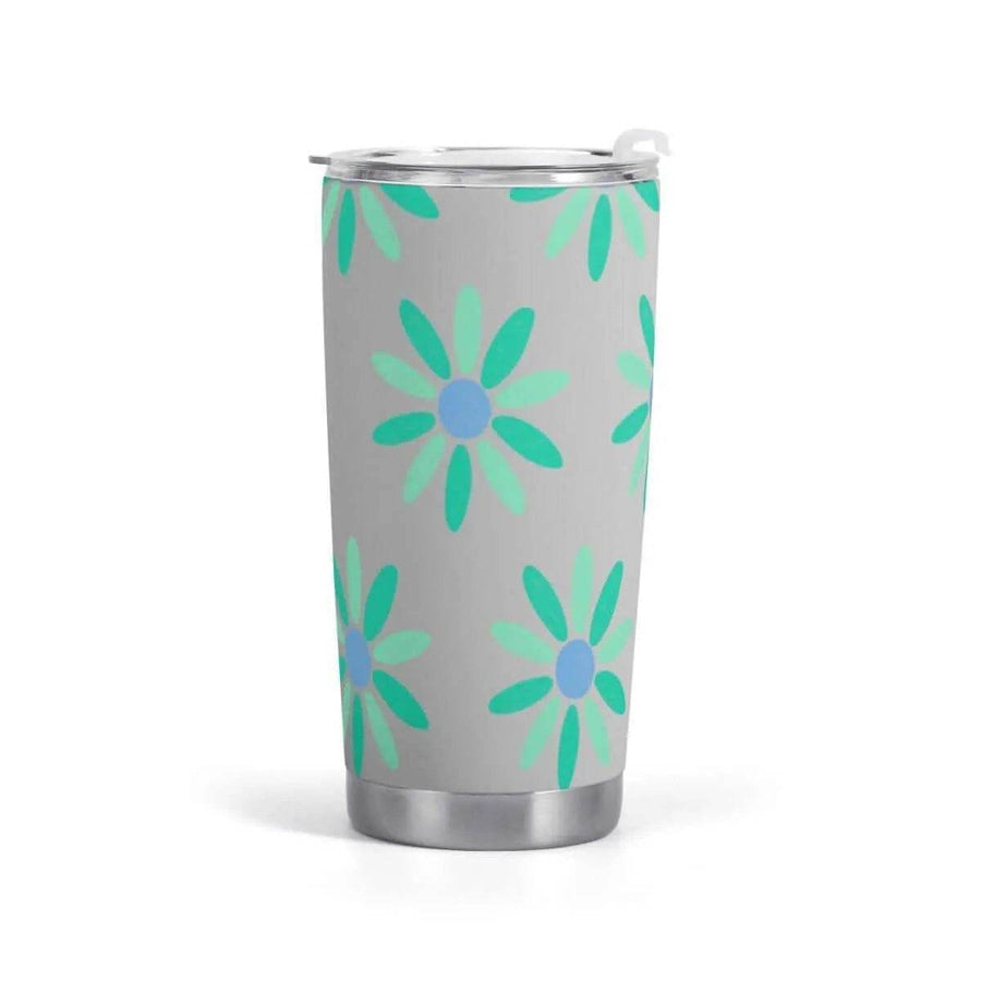 "Retro Daisy" Insulated Travel Mug | Iron Phoenix GHG - Iron Phoenix GHG