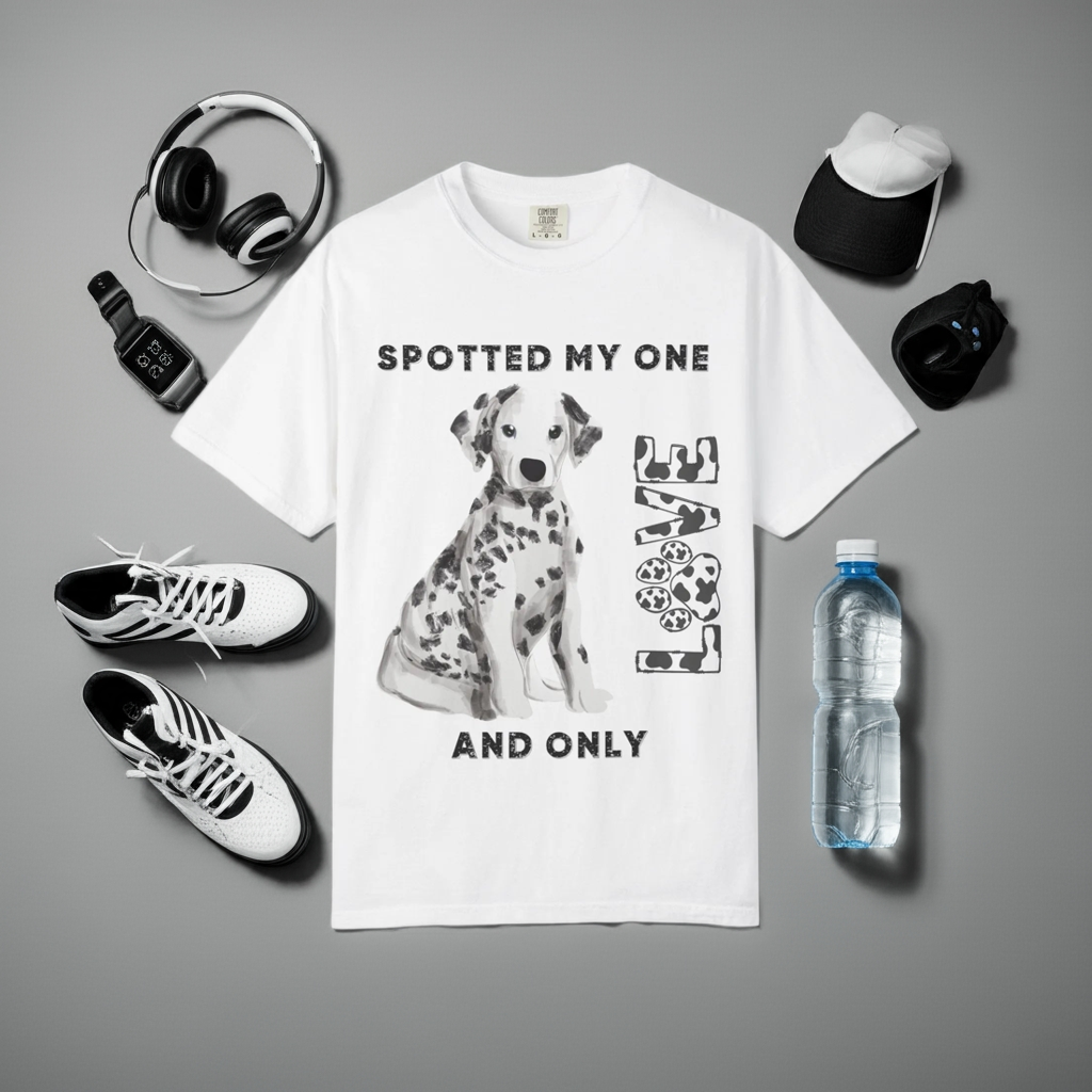 Dalmatian T-shirt - Iconic Eco-Friendly Comfort Tee - Iron Phoenix GHG