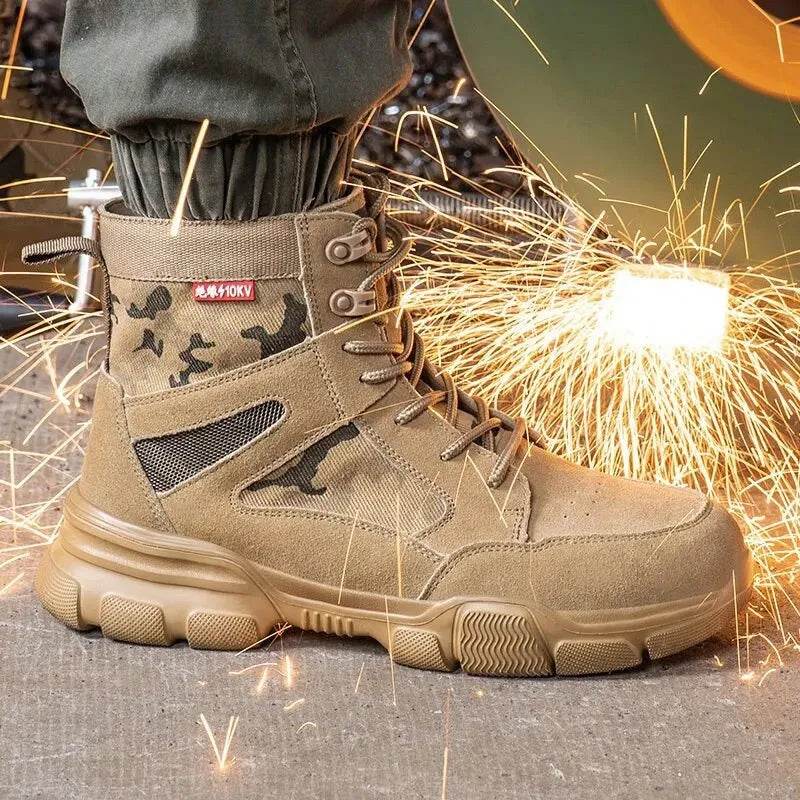 Indestructible Steel Toe Work Boots, Adult Safety - Iron Phoenix GHG