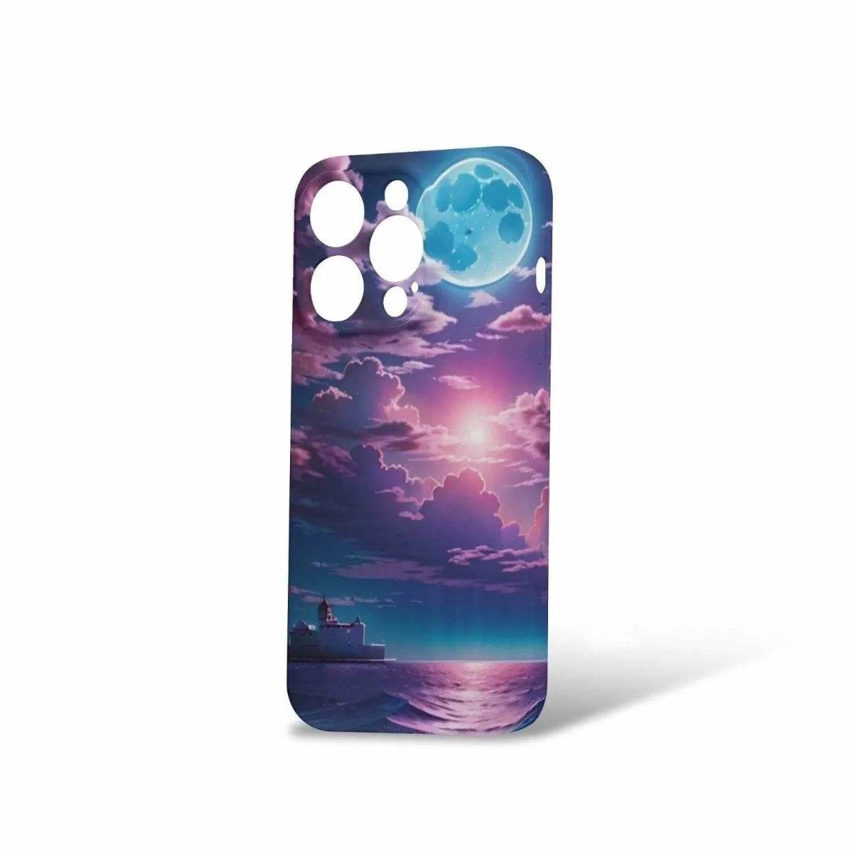 iPhone 15 Purple Sunset Phone Case Stylish Protection for Your Device - Iron Phoenix GHG